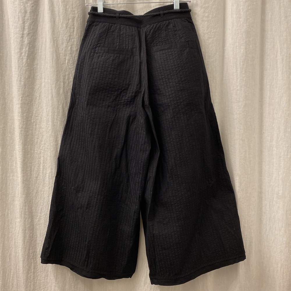 Ulla Johnson Eloisa Pintucked Cotton Poplin Wide Leg Pants Size 4 - Picture 9 of 13